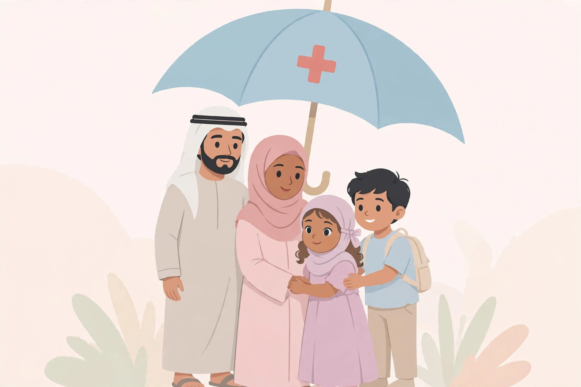 عائلة عربية تحت مظلة التأمين الصحي العائلي المجاني في ألمانيا